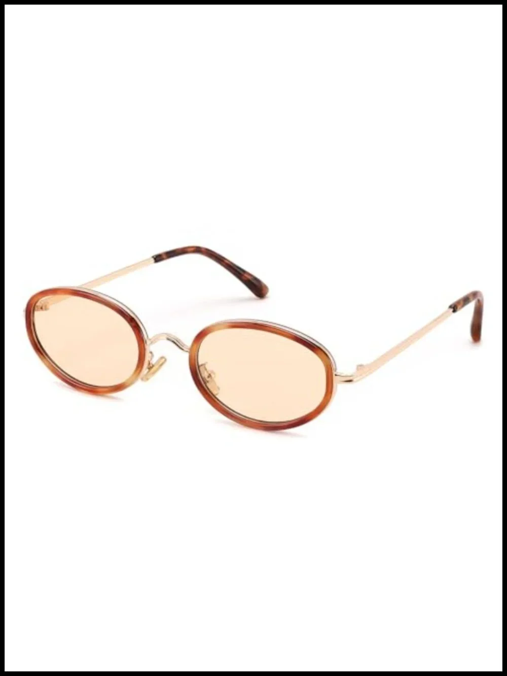 Retro Oval Metal Frame Sunglasses UV400 Protection Unisex